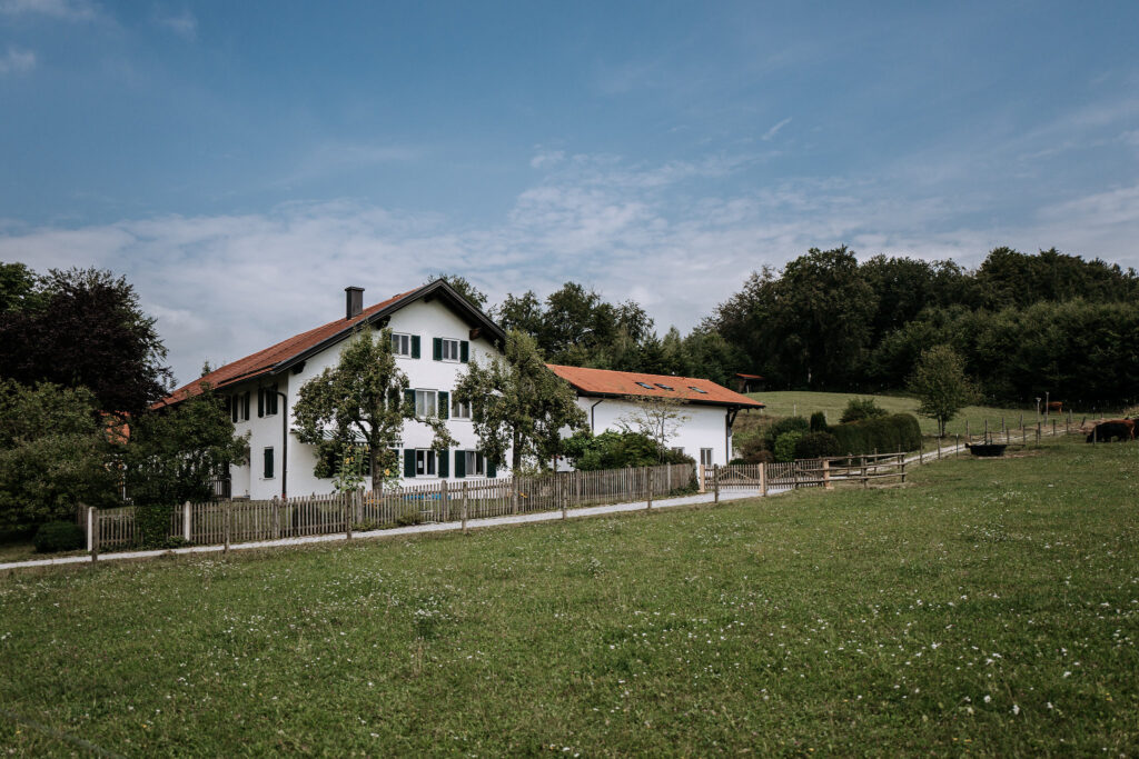 Wiese Ferienwohnung Bauernhof Frieding